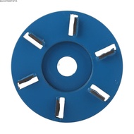 BACKSTREET4FC3 Wood Carving Disc, Flat Blade tungsten steel Milling Cutter, Durable 6 Teeth Grinding