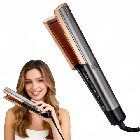 High Quality Steam Professional Hair Straightener Portable Flat Iron Steam Care Hair Straightener