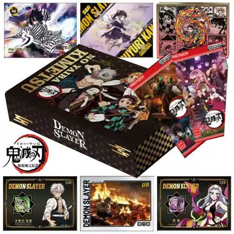 Genuine Demon Slayer Card For Children Ubuyashiki Kagaya Himejima Gyomei Cute Q-version Limited Game