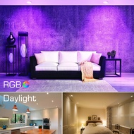 Work with Bluetooth LED Downlight Spot RGB Dimmable Smart Home focos Bulb LED Ceiling Light Spotlight Lamp Color Change Fan 220V