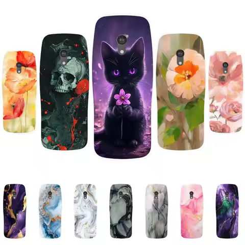 For Nokia 215 2024 Case Marble Soft TPU Silicone Cover For Nokia 235 4G 2024 215 220 3210 105 106 4G