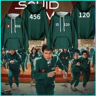 PS2 Squid Game 2 number 456 120 246 388 333 Hoodie Anime Sweatshirt Unisex Long Sleeve Top SP2