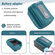 GAOXI75 18V Li-ion Battery Charger Adapter, Plastic 14.4V-18V Compatibility USB Battery Adapter for 