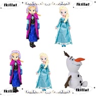 FKILA Frozen Anna Elsa Dolls, Disney Movies 23-50 CM Olaf Snowman Plush Toy, Soft Stuffed Animals Ca
