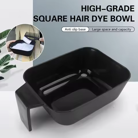 Hair Color Mixing Bowl Hair Dying Applicator Plastic Straw High-capacity Hairdressing Cup Salon Styl