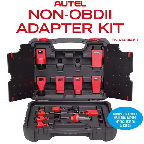Autel Adapter Kit for Non-OBD2 Old Cars Diagnostic, MSOBD2KIT OE-compliant adapters, to 16 Pin OBD2 