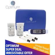 OPTIMUM blood glucose machine + test strips