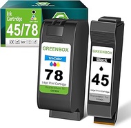GREENBOX Remanufactured 45 78 High-Yield Ink Cartridge Replacement for HP 45 78 51645 51645A C6578AN