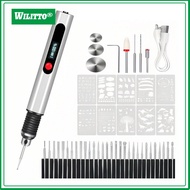 Wood Carving Rotary Tool Digital Display Rotary Tool Polishing Pen Cordless Rotary Tool with Usb-c F