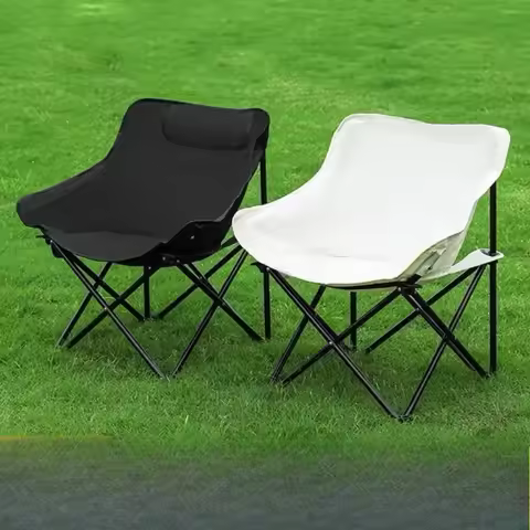 Outdoor camping folding chair, portable moon chair, lazy chair, outdoor chair, director chair, beach