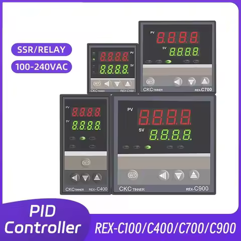 REX-C100 PID Temperature Controller Digital Display Thermostat SSR Relay Output REX C400 C700 C900 1