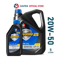 CALTEX Havoline Motor Oil 20W50 Engine Oil (4 + 1L)