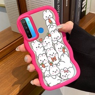 Casing For Realme 5 5i 5s 6i Case Casing Rabbit Group White Pattern HP Cesing Macaron Case Mirror Si