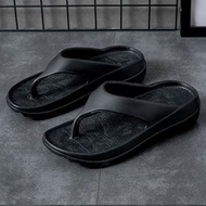 馬拉松跑步運動拖鞋男防滑緩震軟底耐磨人字拖踩屎感沙灘外穿戶外-LTX-032橘色 35-36