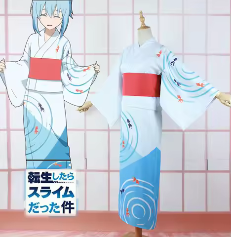 [Customized] That Time I Got Reincarnated As A Slime Rimuru Tempest Summer Festival Cosplay Costume 