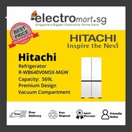 HITACHI R-WB640V0MSX-MGW 569L FRENCH-DOOR FRIDGE (2 TICKS)