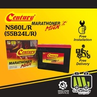 [Installation Provided] Century Marathoner Max NS60 NS60L /R 55B24L/R Car Battery Bateri Kereta Prot