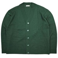 ATON 日本製造 天然染色羊毛NATURAL開襟衫 KRAGNW0800 02(M) 綠色針織上衣 [近全新] [二手] [ATON]