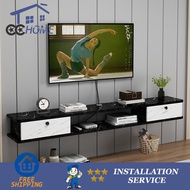 CGS Tv Console Cabinet Wall-Mounted TV Cabinet Background Wall Bedroom Modern Simple Set-Top Box Storage Tv Cabinet