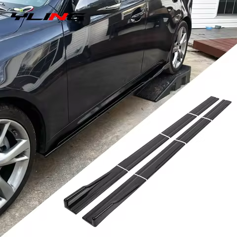 Universal 86.6 Inch Side Skirts Rocker Panels Extensions For Audi A3 A4 B8 B9 Golf 4 Seat Leon 5F BM