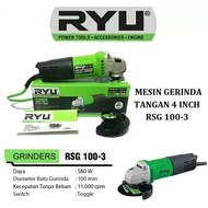 MESIN RYU RSG 100-3 RSG 100-6 Electric Hand Grinder 4 inch Angel Grinder 4"