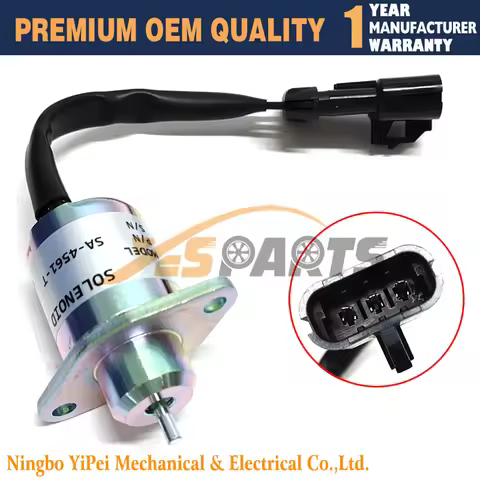 Fuel Shutdown Solenoid 1503ES-12A5UC9S SA-4561-T 12V for Kubota V1505 R90 R-25-15230-01