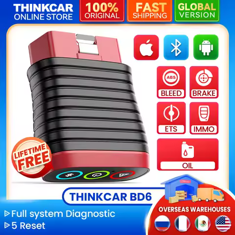 THINKCAR BD6 OBD2 Scanner diagnostic tools full system auto code reader Engine Airbag 5 reset Key pr