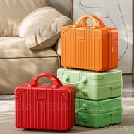 Makeup Retro Suitcase Clothing Handheld Portable Small Gift Makeup Bag14Inch festive red storage box