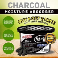 Charcoal Moisture Absorber Dehumidifier 500ML/800ML Buy 6 Free 2