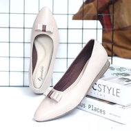 Geovani Mia - Sepatu Kulit Wanita Flat Terbaru Sepatu Kerja Wanita Dewasa Sepatu Cewek Tutong Sepatu