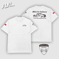 Idonesia White Car Logo T-Shirt Automotive T-Shirt Car T-Shirt Community T-Shirt Distro T-Shirt