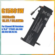 3620mAh New Replacement Laptop Battery G15B01W for Xiaomi Mi Notebook 15.6" TM1705 TM1801 GTX1050Ti/