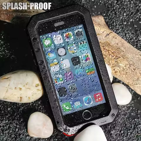 Shockproof Case For iPhone 14 Heavy Duty Armor Metal Case for iPhone 13 12 11 Pro Max 8 7 Plus Outdo