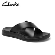 Clarks_Mens Sport Tri Cove Sea Black รองเท้าแตะ Nubuck