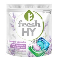 Fresh HY Laundry Capsules 4in1 - Anti Bacterial & Anti-dust Mite (Rose) 24 pacs