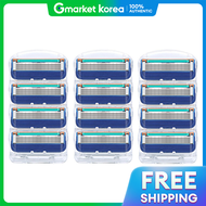 Gillette | ใบมีดโกน Fusion 5 ใบ 12 ชิ้น (4 ชิ้น x 3 แพ็ก)