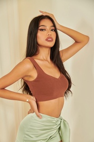 CURVF Lili Basic Knit Crop Top