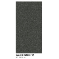 granit lantai/dinding 60x120 hikaru nero textur kasar by ikad