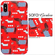 【Sara Garden】客製化 手機殼 蘋果 iPhone 6plus 6SPlus i6+ i6s+ 手工 保護殼 硬殼 手繪臘腸狗狗