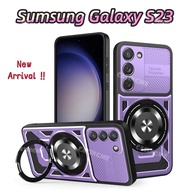 New Arrival For Sumsung S23 Plus Ultra FE  Rotate Ring Stand Magnetic Phone Case For Sumsung S23 S23