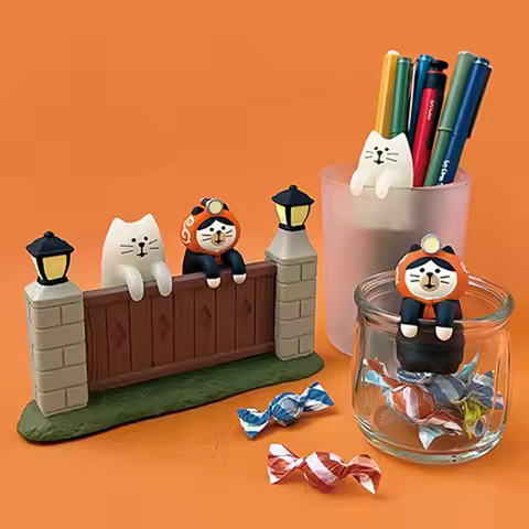 NEW ARRIVAL ZAKKA Halloween Series Ornament Ghost Face Ghost Pumpkin Micro Scene Decole Resin Craft 