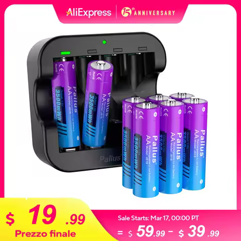 2A Aa 1.5V AA Lithium 3500mWh 1.5v aa Li-ion Rechargeable Battery AA Battereies with LCD Smart Batte