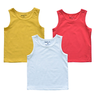 [Combo 3 áo] Áo ba lỗ trẻ em TrueKids, áo thun trơn ba lỗ cho bé trai bé gái nhiều màu 100% cotton