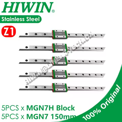 Voron 0 0.1 V02 HIWIN MGN7H 150MM 5PCS Stainless Steel Linear Rail Kit Voron V0 01 02 3D Printer Par