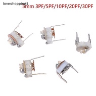 loveshopping1 5PCS 5MM Ceramic Trimmer Capacit Adjustable Capacitor Trimmer Variable Ceramic Capacit