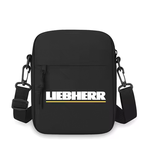LIEBHERR bold white black Men Crossbody Bag Single Shoulder Women Cartoon Anime Film Printing Design