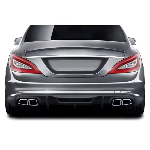 2012-2018 Mercedes W218 CLS63 AF-1 Rear diffuser (GFK) - 1 piece