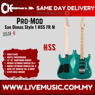 Charvel Pro-Mod San Dimas Style 1 HSS FR Electric Guitar, Aqua Flake