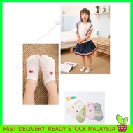 Chlidren Kids Fruit Socks for Boys Girls 3-12 Pure Cotton Socks Stoking untuk Kanak-kanak Lelaki Per