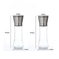 Manual Pepper Grinder Set 2 Pack Household Spice Bottle Black and White Pepper Powder Grinding Bottl